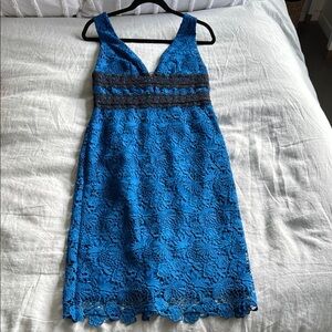 Diane Von Furstenberg Blue Sheath Midi Dress